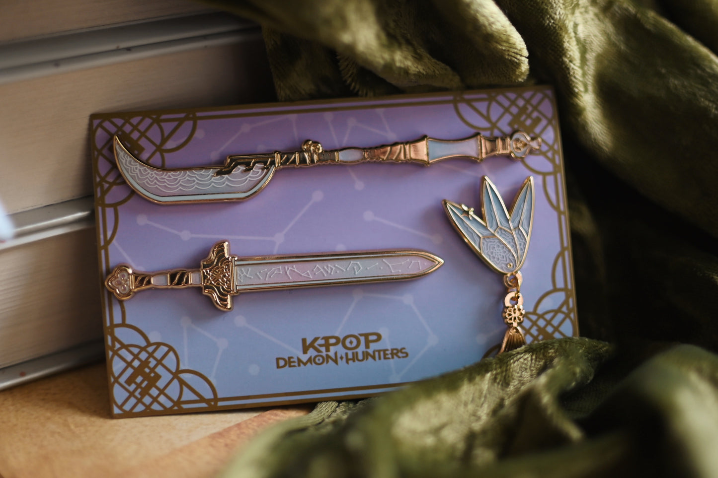 Pre Order Demon Hunters Weapon Enamel Pin Set