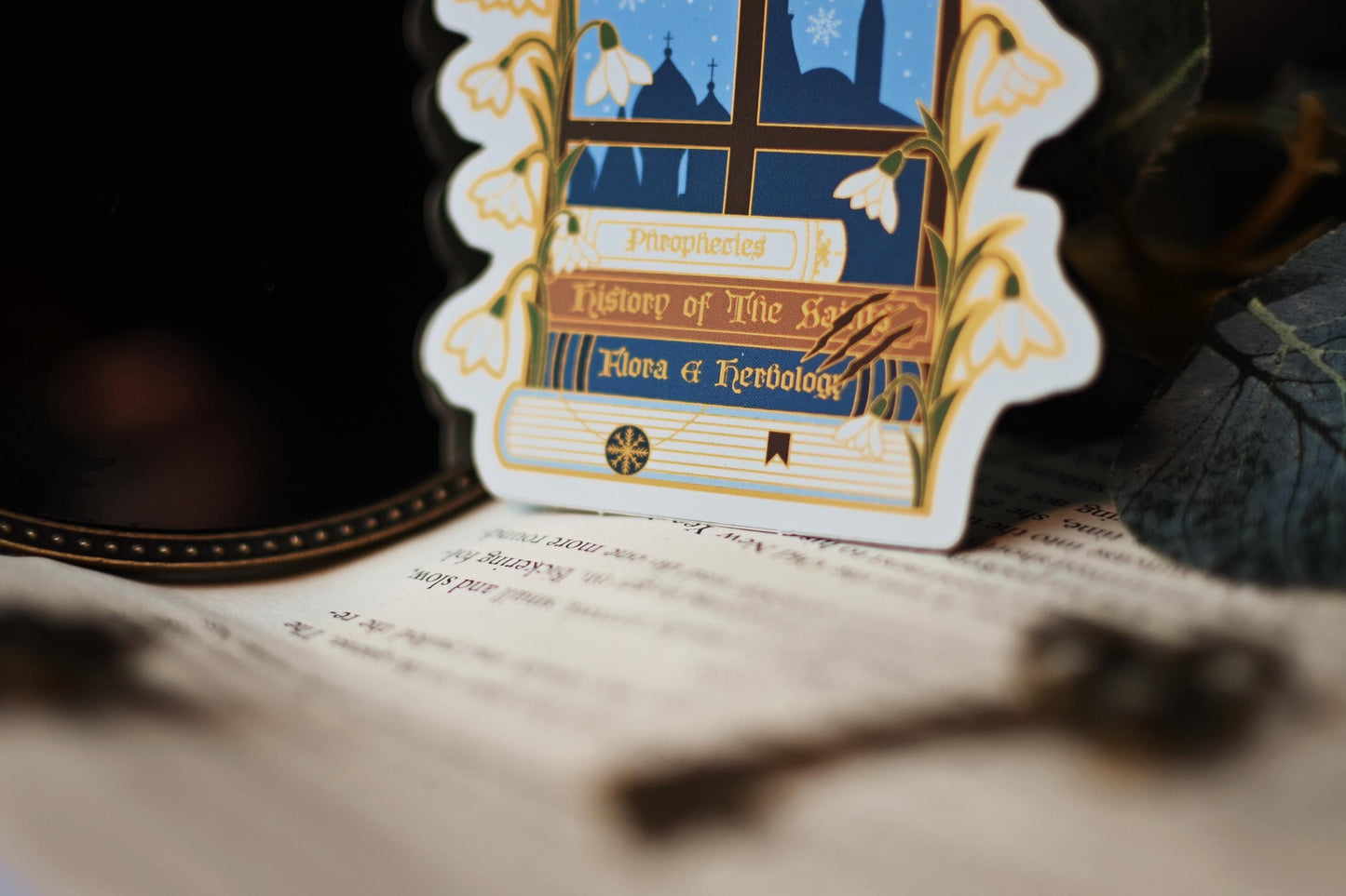 The Bear and The Nightingale Matte Gold Foil Sticker
