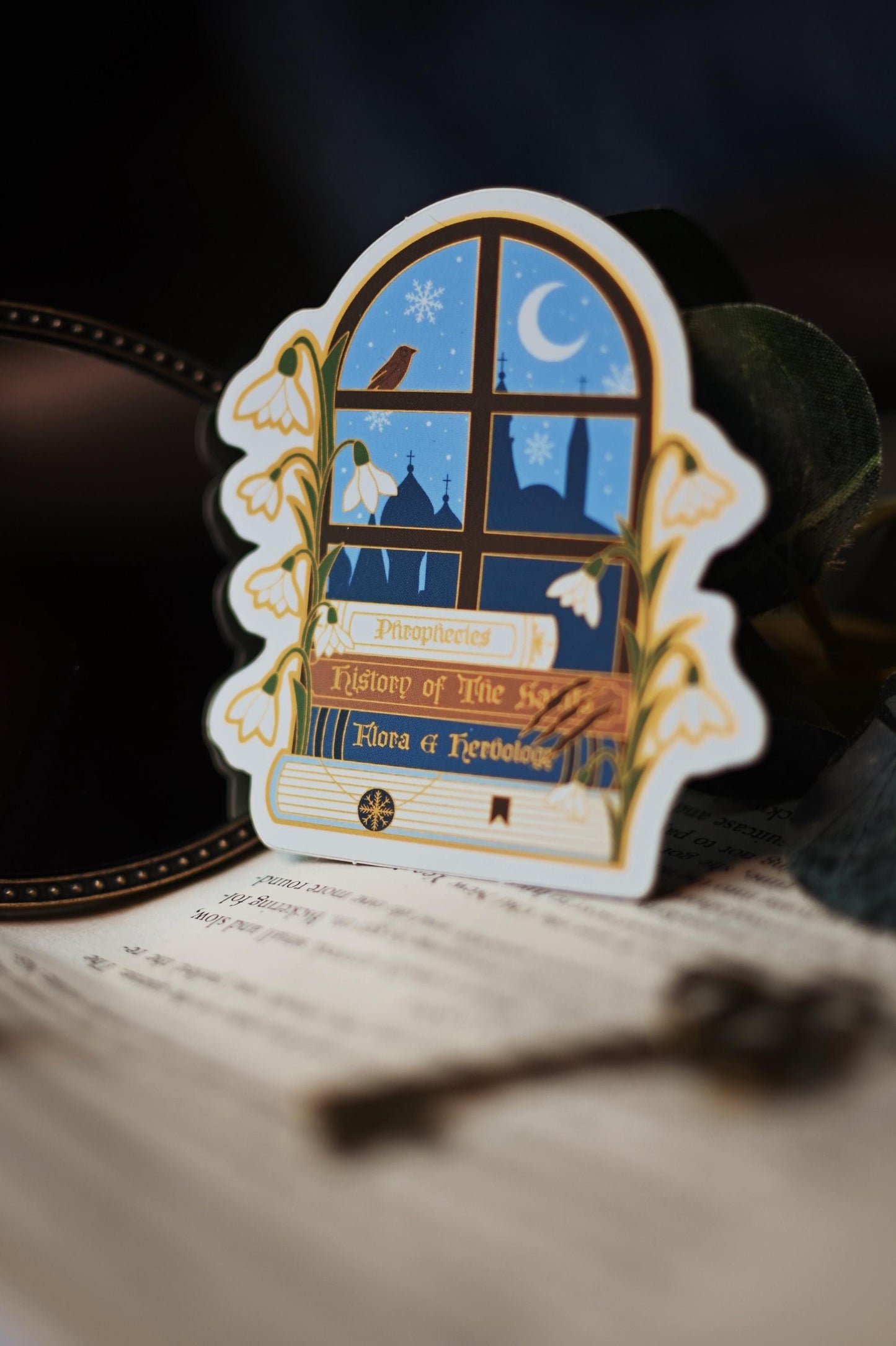 The Bear and The Nightingale Matte Gold Foil Sticker