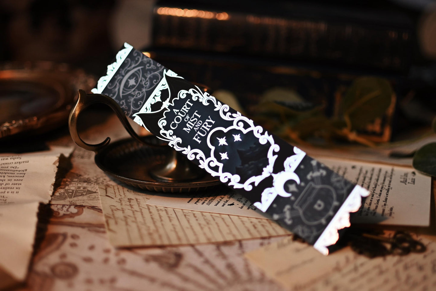 A Court of Mist and Fury Foil Bookmark double sided // Officially licensed by Sarah J Maas
