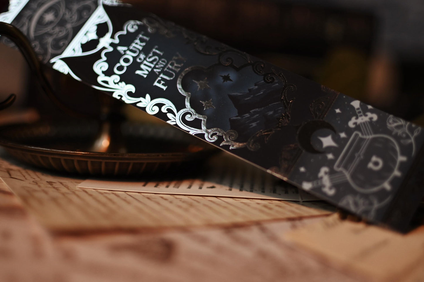 A Court of Mist and Fury Foil Bookmark double sided // Officially licensed by Sarah J Maas