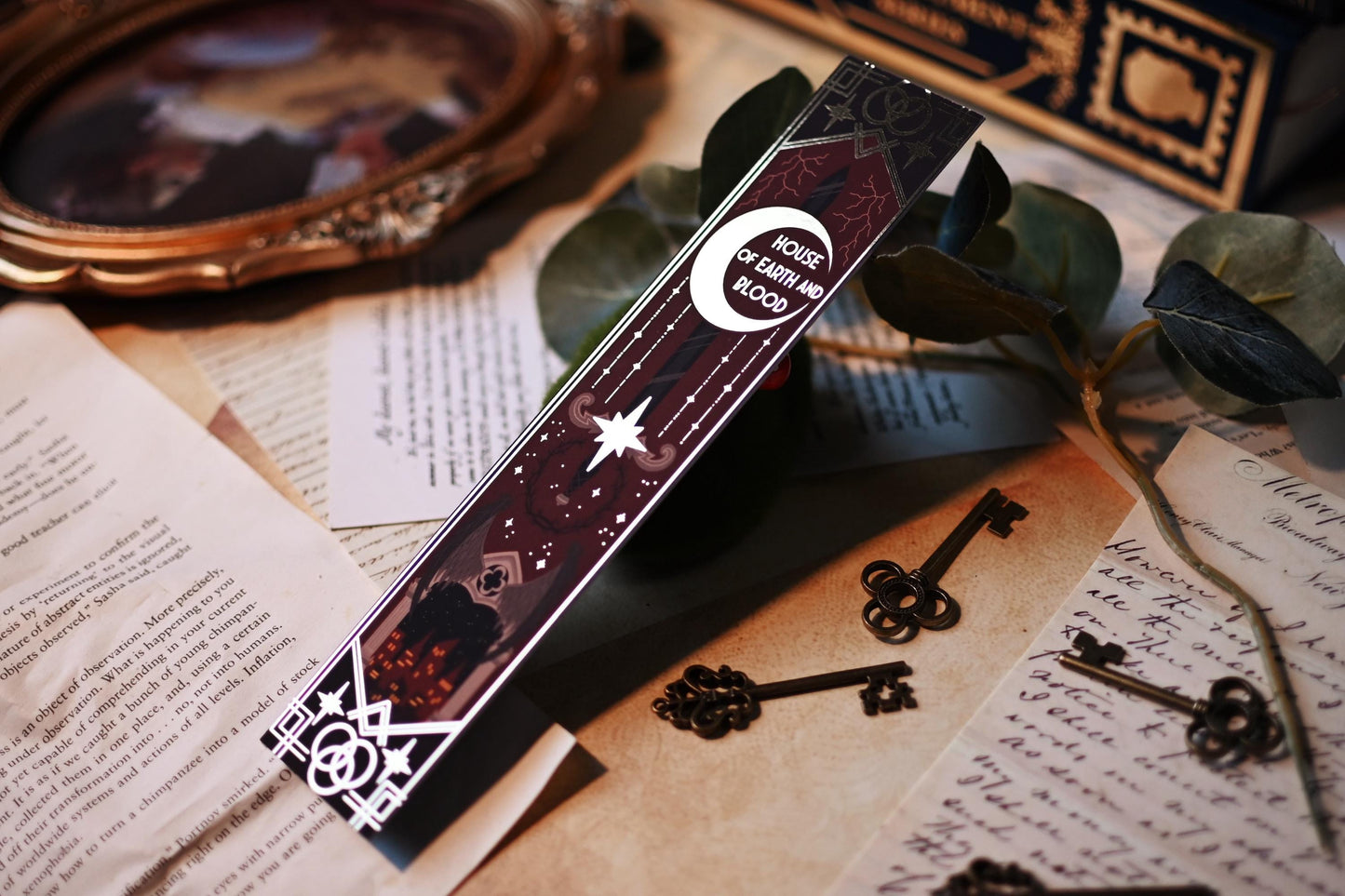 House of Earth and Blood foil bookmark Officially Licensed