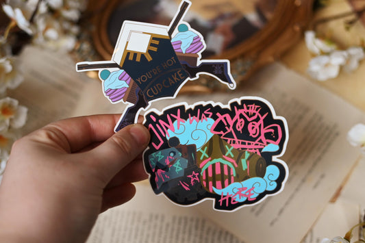 Arcane Jinx and Caitlyn Stickers
