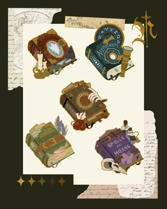 PRE ORDER Forgotten Tomes Enamel Pin Collection