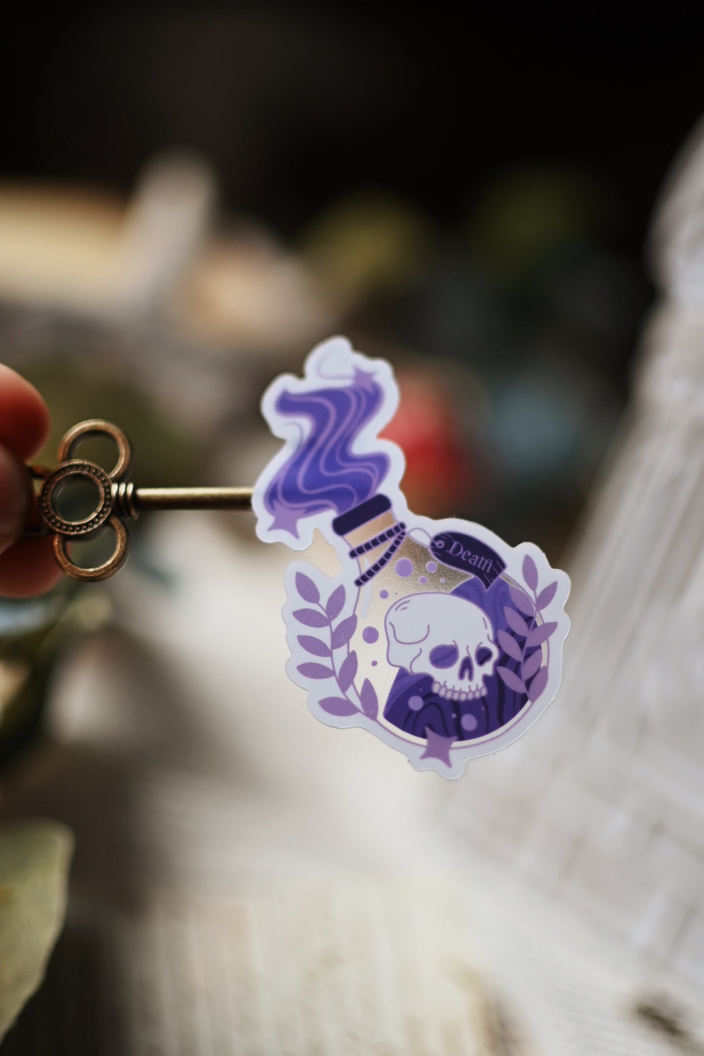 Death Potion Bottle Transparent Sticker