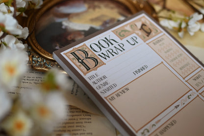 Reading Wrap Up Bookish Notepad