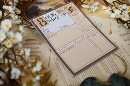 Reading Wrap Up Bookish Notepad