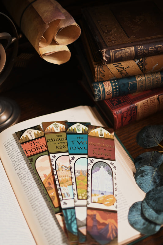 The Lord of the Rings and The Hobbit Book Spine Bookmark Collection