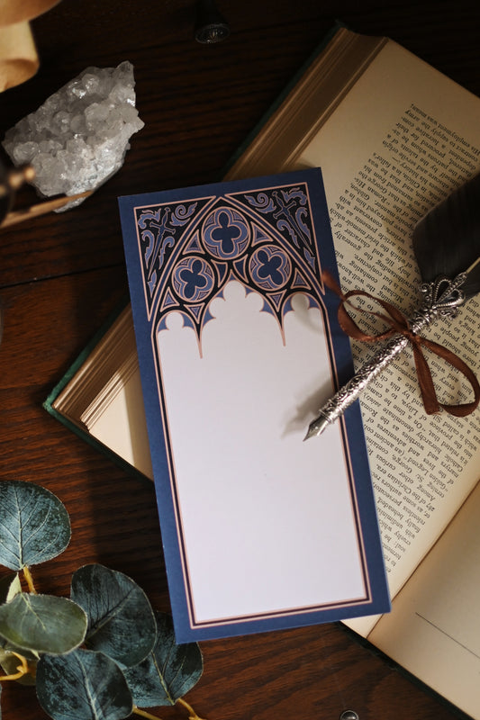 Cathedral Gothic Notepad / List pad / Memo Pad