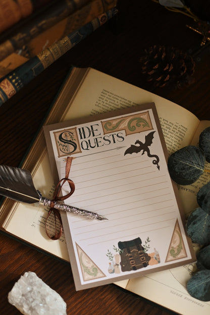 Side Quests Notepad / List pad / Memo Pad