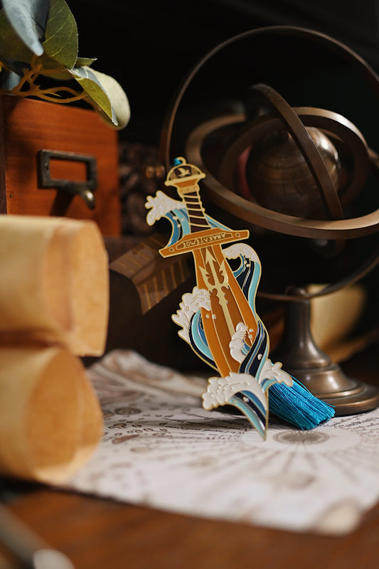 Percy Jackson Riptide Inspired Enamel Bookmark