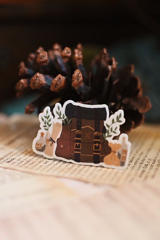 The Adventurer's Backpack Sticker