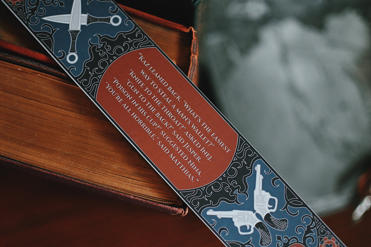 Six of Crows Inspired Book Spine Bookmark