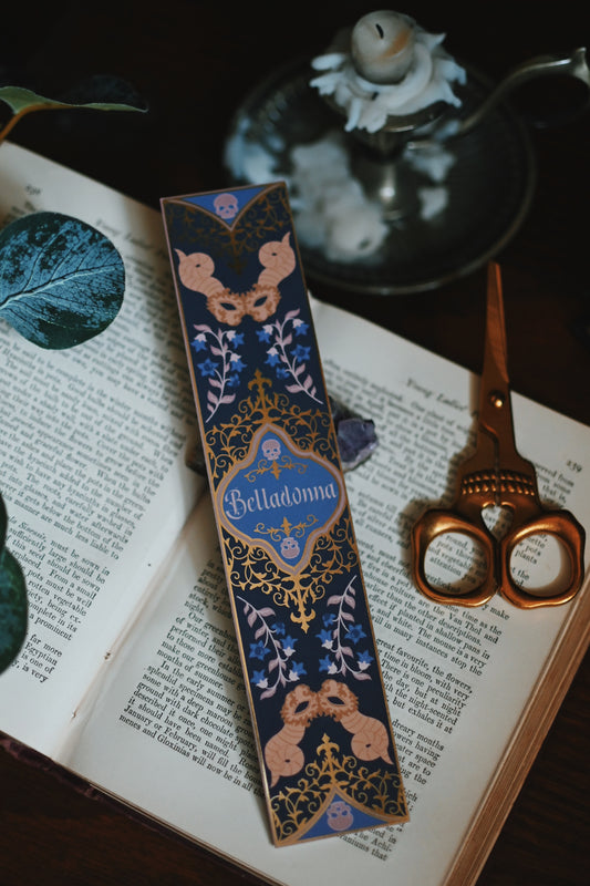 Belladonna Inspired Book Spine Bookmark