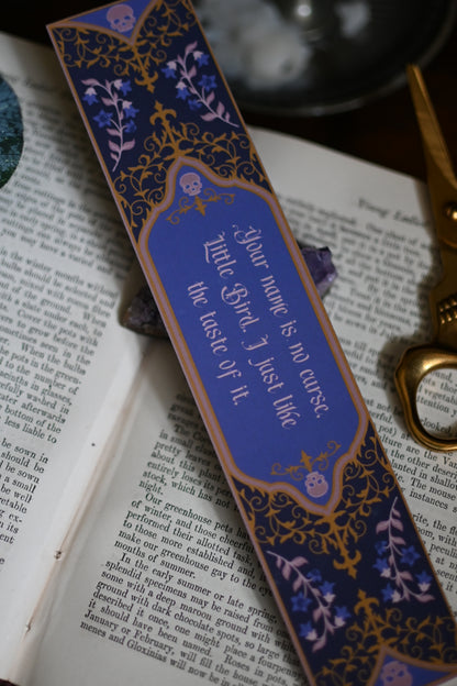 Belladonna Inspired Book Spine Bookmark