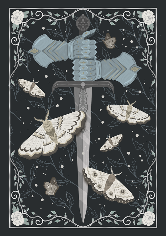 'A Knight's Promise' The Knight and The Moth Art Print