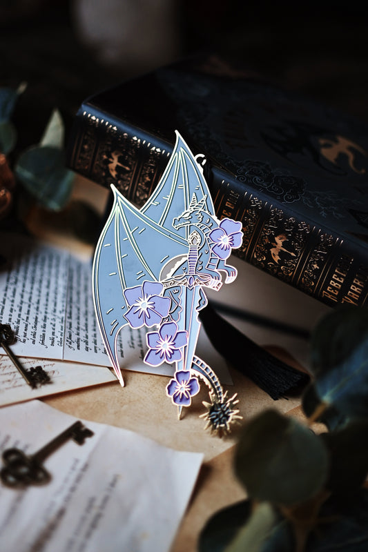 Officially Licensed Fourth Wing Dragon Enamel Bookmark
