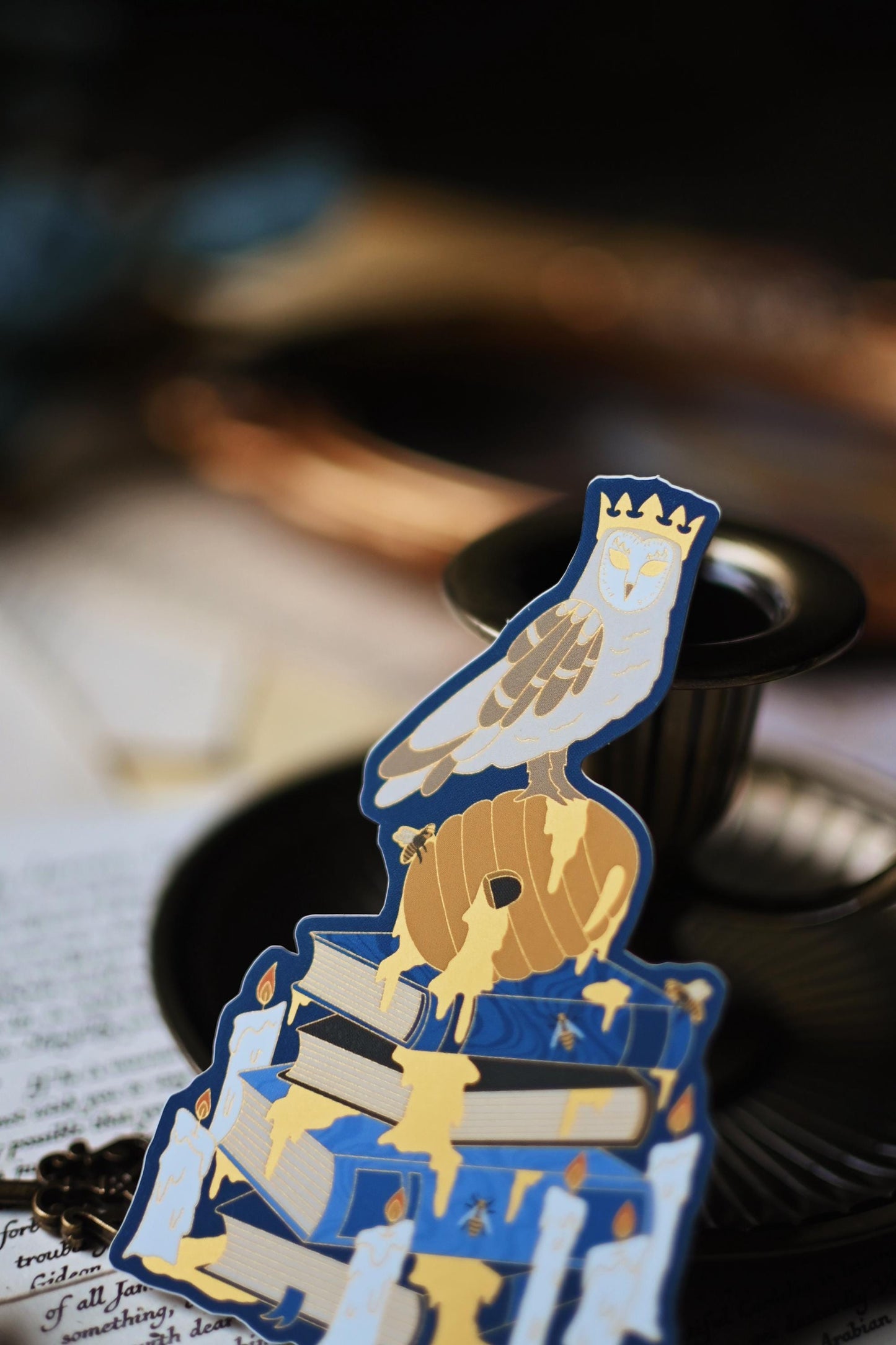 The Starless Sea Gold Foil bookish sticker