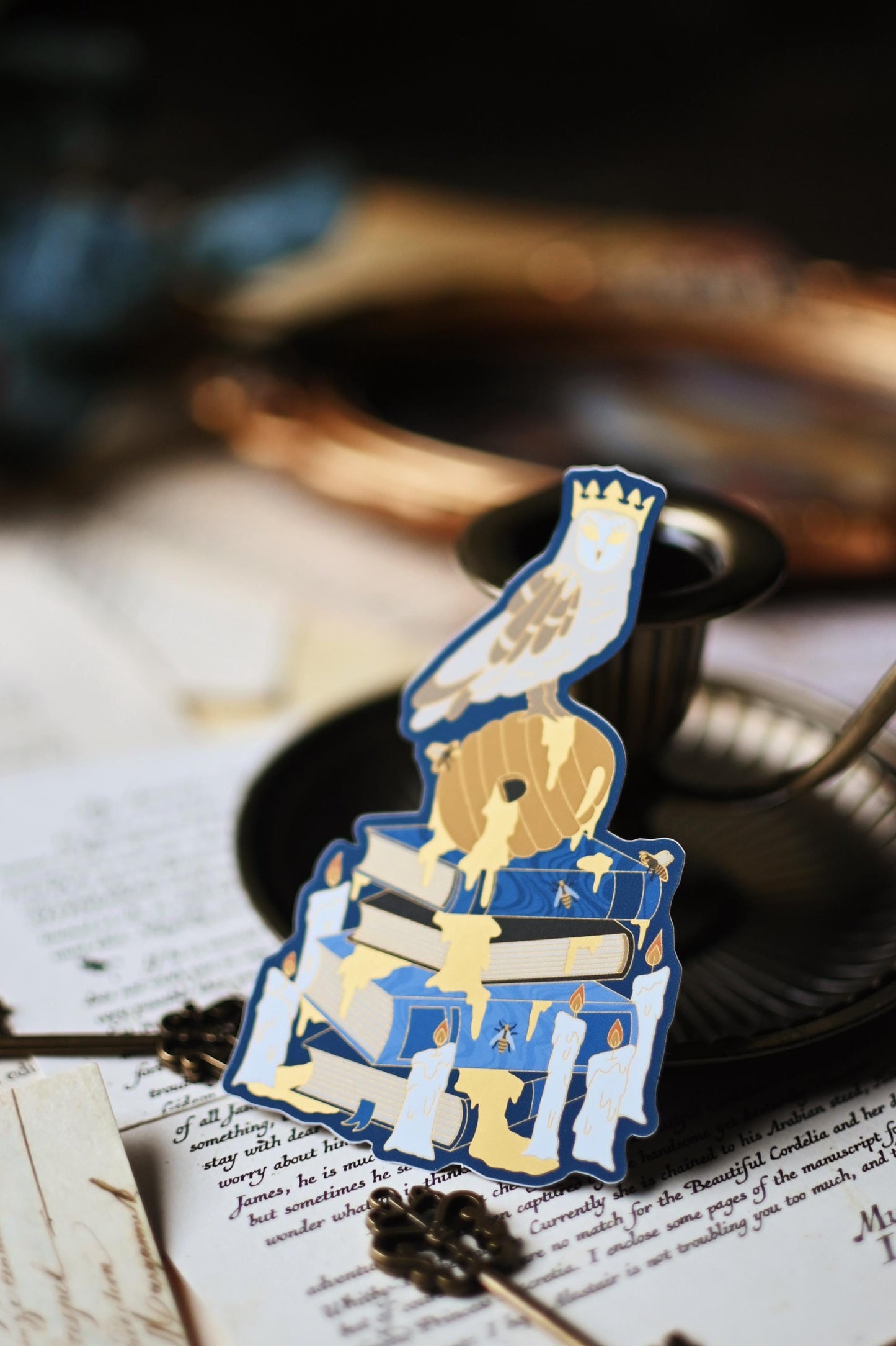 The Starless Sea Gold Foil bookish sticker
