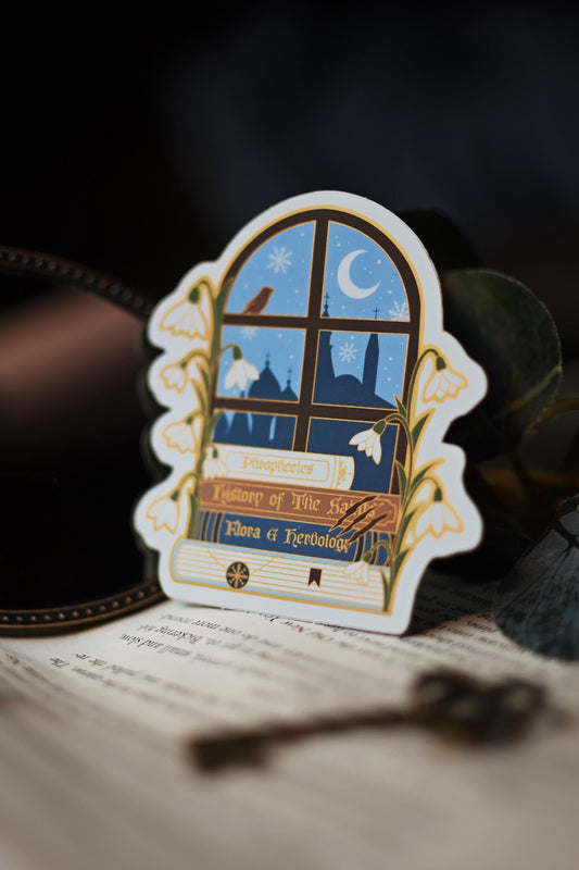 The Bear and The Nightingale Matte Gold Foil Sticker