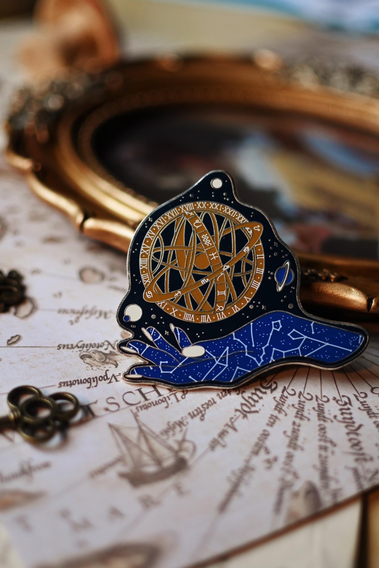 Caerulus Celestial Goddess Enamel Pin