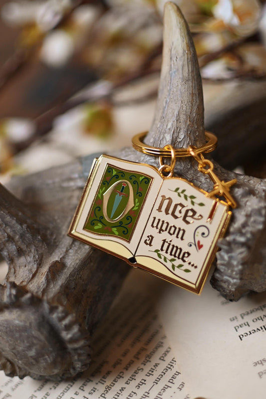 Medieval Fantasy / Fairytale Once Upon a Time Enamel Keychain // Keyring
