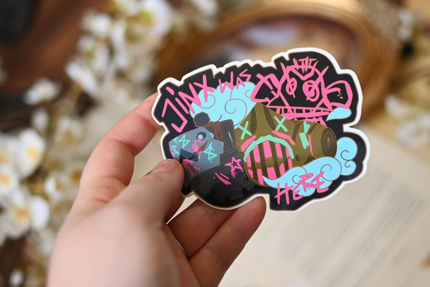 Arcane Jinx and Caitlyn Stickers